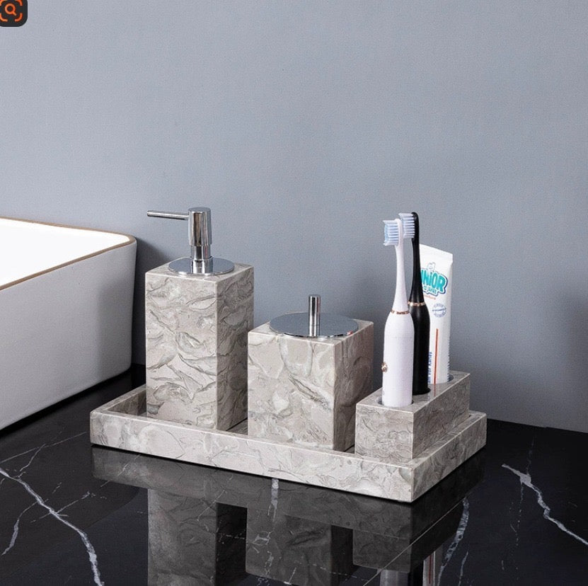 Marble Luxe Tray – Modern Stone Aesthetic