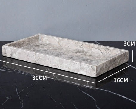 Marble Luxe Tray – Modern Stone Aesthetic