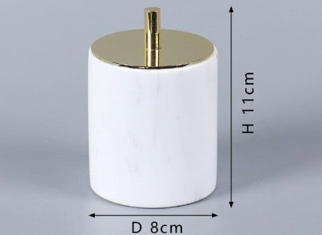 Round Cotton Bud Container – Sleek Everyday Luxury