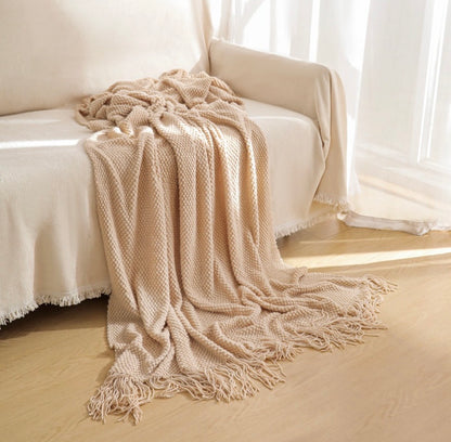 Soft Textured Luxe Throw – Calm Cozy Layers