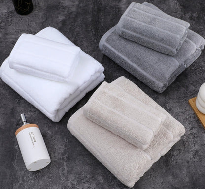 Luxe Cotton Towel Set – Soft Neutral Comfort