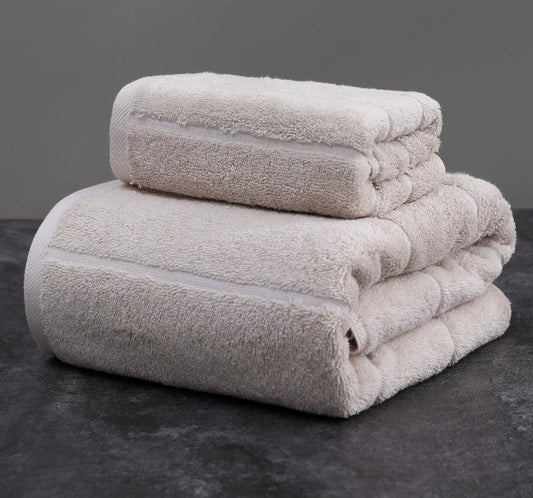 Luxe Cotton Towel Set – Soft Neutral Comfort