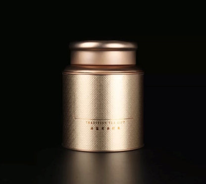 Oriental Luxe Tea Canister – Warm Minimal Aesthetic