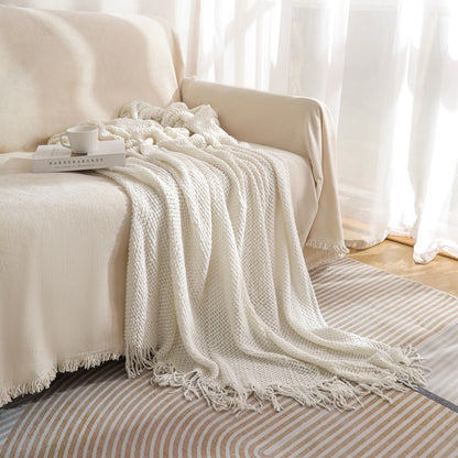 Soft Textured Luxe Throw – Calm Cozy Layers